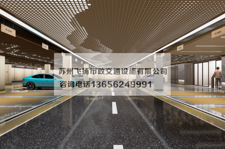 萬科左岸車庫劃線設(shè)計效果宣傳圖